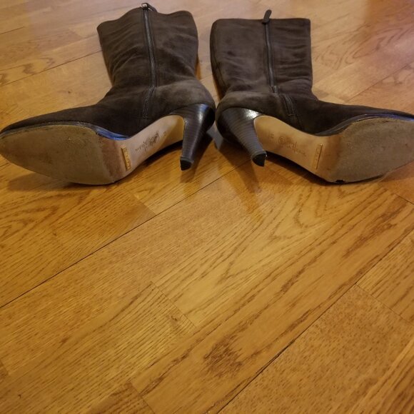 Cole Haan Air Aliya Tall Boot - Dark Chocolate Suede Size 8 - Picture 6 of 10